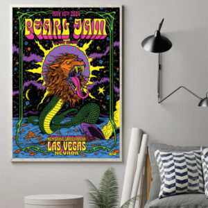 pearl jam rock band deep sea diver mgm grand garden arena art prints and canvas posters 1