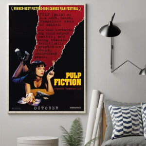 pulp fiction 30th anniversary 1994 2024 poster canvas art print 1