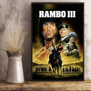 rambo iii 1988 celebrating 36 years of action heroism poster canvas