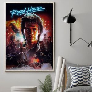 Roadhouse (1986) Celebrating 38 Years Anniversary Movie Poster Art Prints Canvas Poster