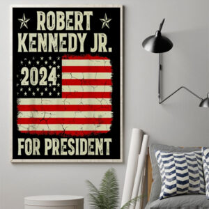 robert f kennedy jr for president poster 2024 canvas art print 1