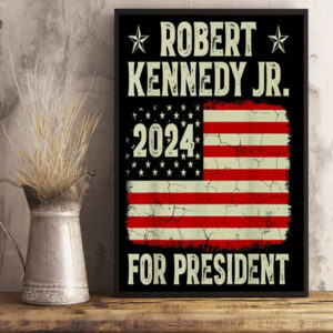 Robert F. Kennedy Jr. for President poster 2024 Canvas Art Print