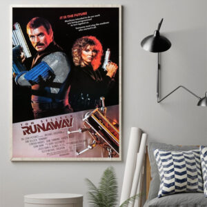 Runaway 1984 Celebrating 40 Years of Sci-Fi Thrills Poster Canvas