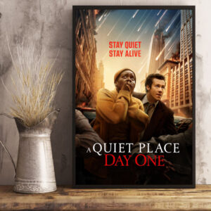 silent echoes a quiet place day one official poster canvas
