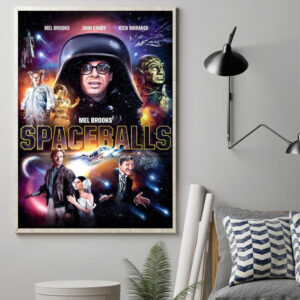 Spaceballs 1987 Celebrating 37 Years of Intergalactic Comedy Poster Canvas