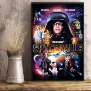 spaceballs 1987 celebrating 37 years of intergalactic comedy poster canvas