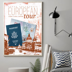 Texas Volleyball European Tour First Stop In Instanbul Turkey Poster Canvas Art Print