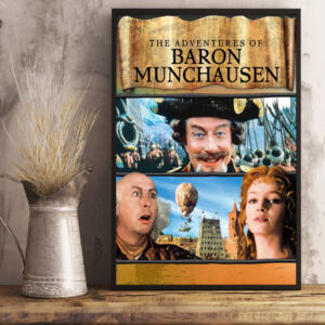 the adventures of baron munchausen 1988 celebrating 36 years of imagination poster canvas