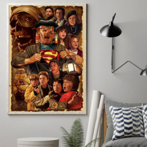 the goonies 1985 celebrating 39 years of adventure and friendship poster canvas 1