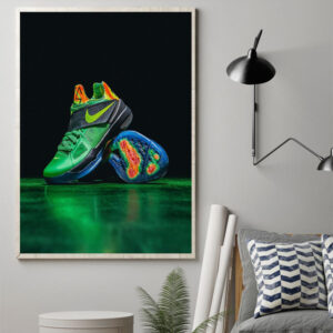the nike kd4 weatherman releases on may 21st 2024 poster canvas art print 1