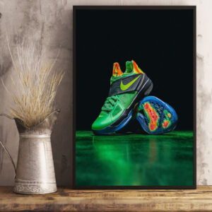 the nike kd4 weatherman releases on may 21st 2024 poster canvas art print