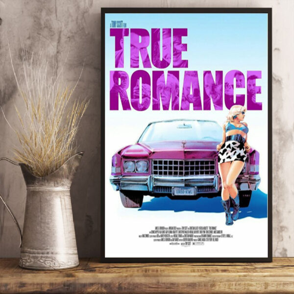 True Romance (1993) Celebrating 31th Anniversary Movie Poster Art Prints Canvas Poster