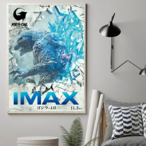 Unleashing the Titan Godzilla Minus One IMAX Poster Canvas