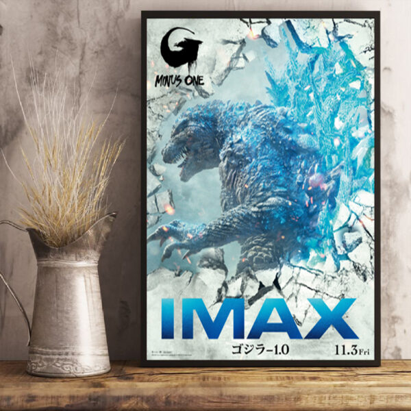 Unleashing the Titan Godzilla Minus One IMAX Poster Canvas