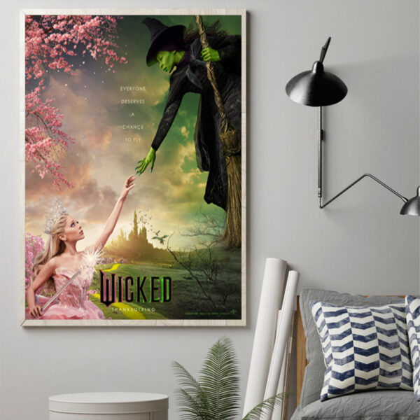 Wicked Part One 2024 Releasing on November 27 Movie Poster Art Prints and Canvas Posters