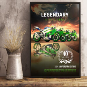 zx6r 40th anniversary edition a legacy of speed poster canvas art print