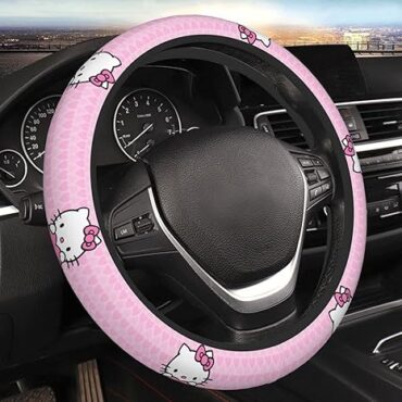 Pink Hello Kitty Cute Steering Wheel Cover